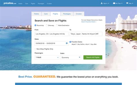 priceline name your own price flights.